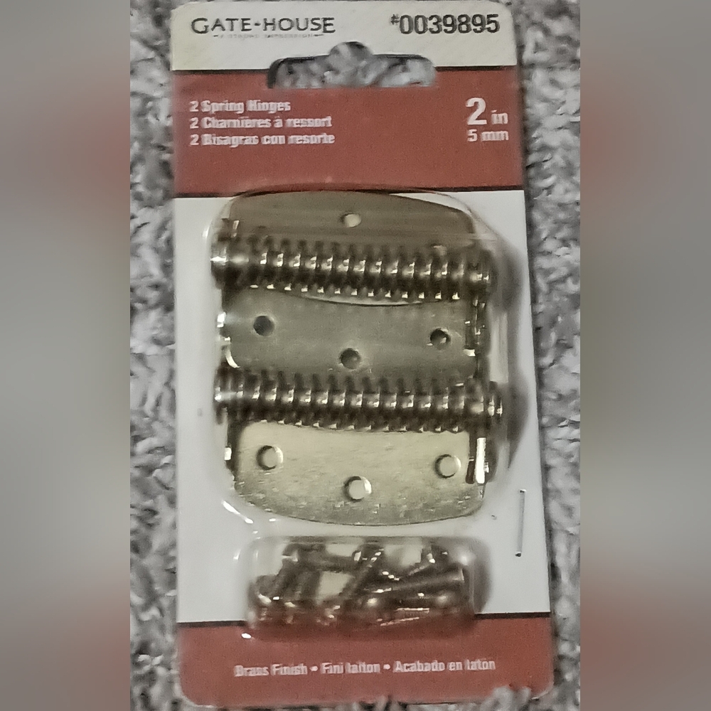 Gatehouse‎ Brass Finish Springs Hinges 2 In Construction Gates Fences Sheds...
